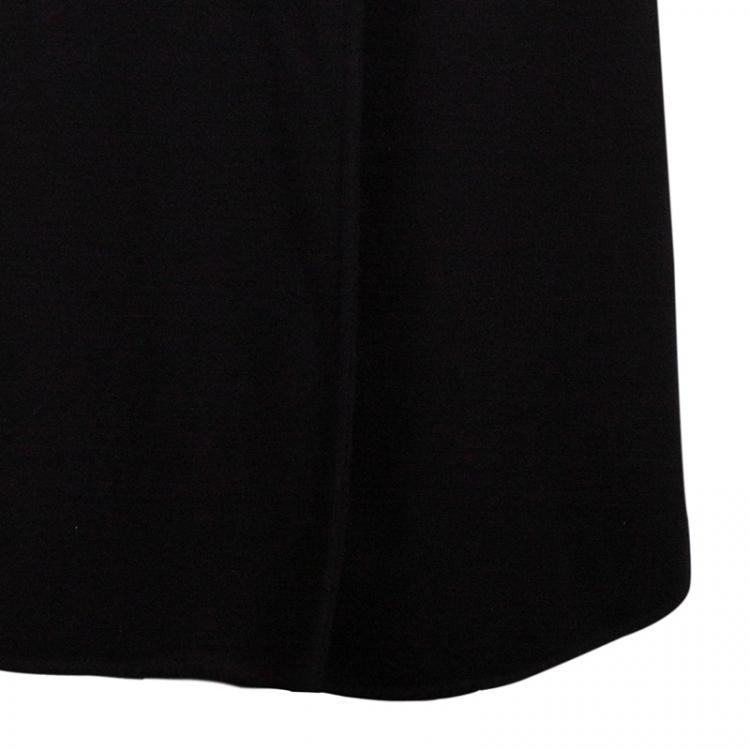 Pre Owned Armani Collezioni Black Cashmere Long Coat M
