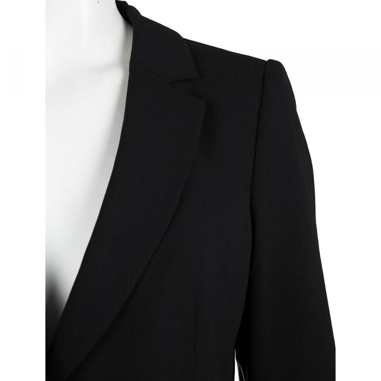 Pre Owned Armani Collezioni Black Wool Blazer M