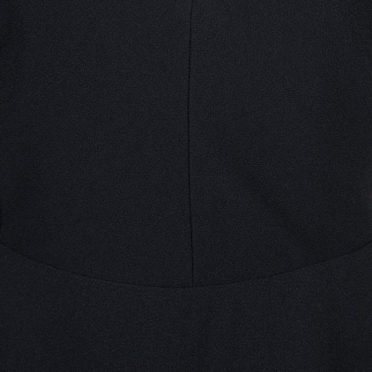 Pre Owned Balenciaga Black Knit Cutout Back Detail Sleeveless Dress M