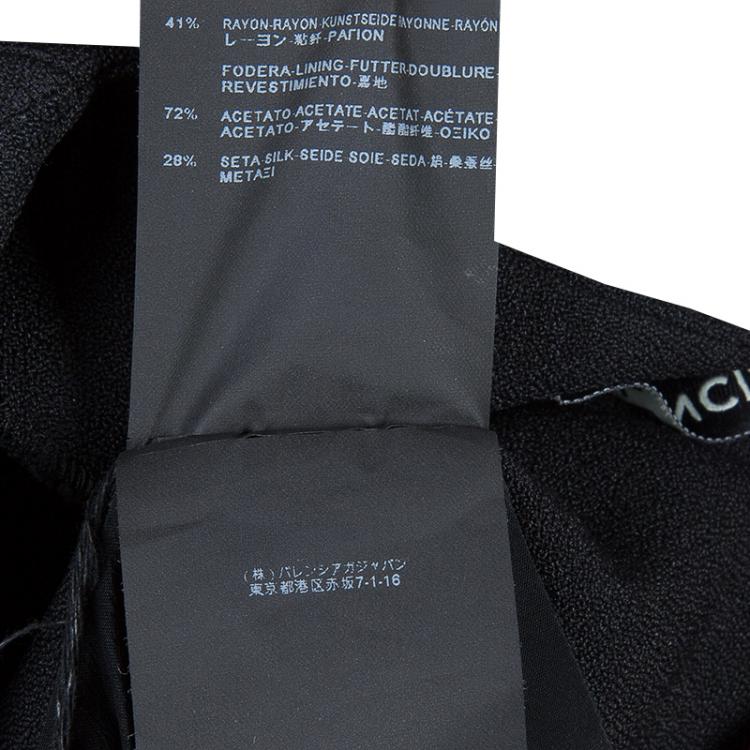 Pre Owned Balenciaga Black Knit Cutout Back Detail Sleeveless Dress M