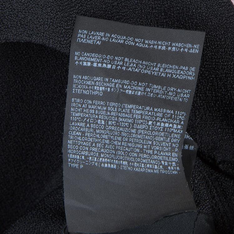 Pre Owned Balenciaga Black Knit Cutout Back Detail Sleeveless Dress M