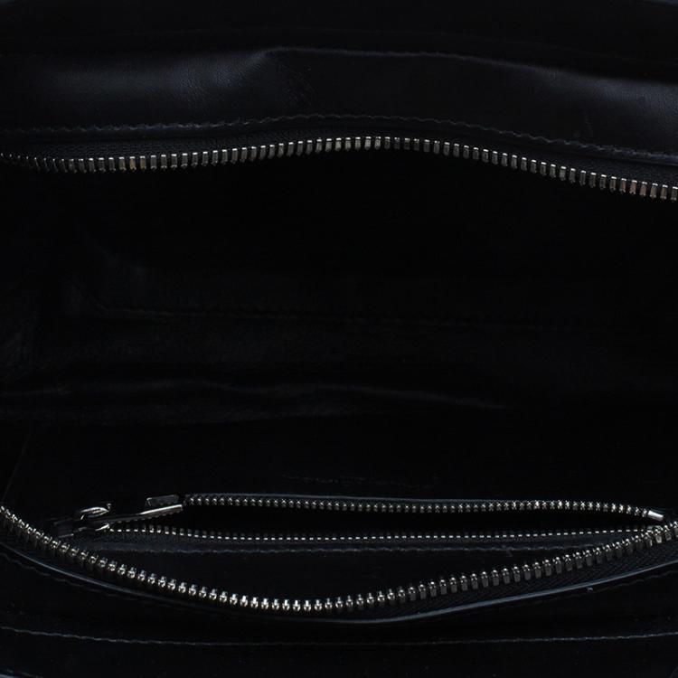 Pre Owned Balenciaga Pink/Black Spalsh Python Mini Cable Shopper Tote