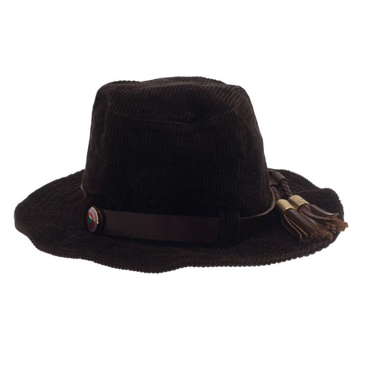 Pre Owned Balenciaga Brown Fedora Size 57