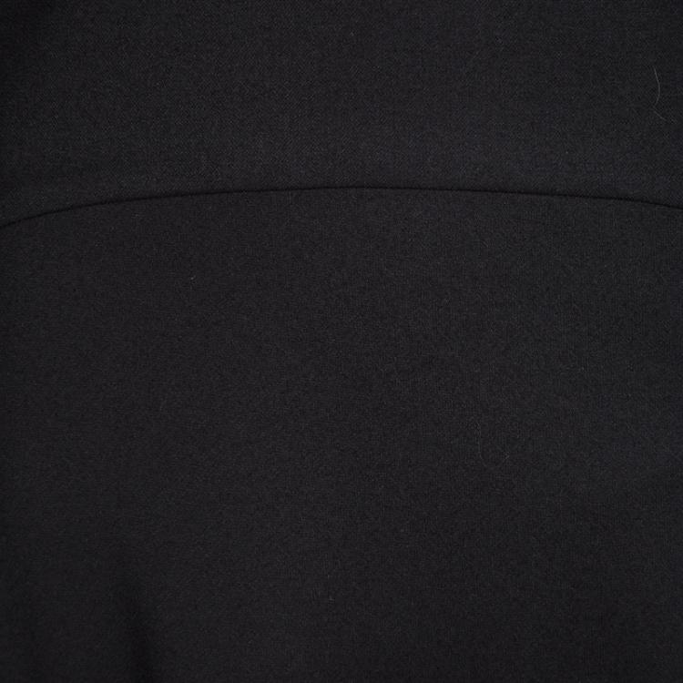 Pre Owned Balenciaga Black Wool Ruffle Bottom Skirt S