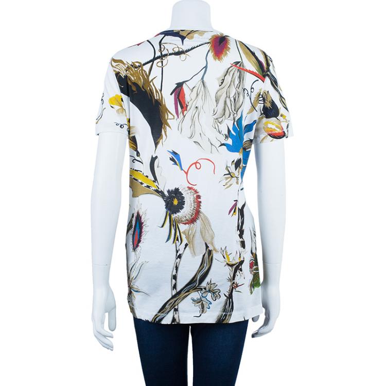 Pre Owned Balenciaga Multicolor Printed T-Shirt L