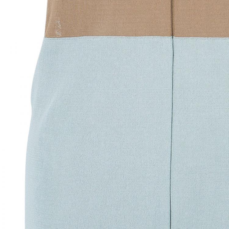 Pre Owned Balenciaga Colorblock Sleeveless Dress M
