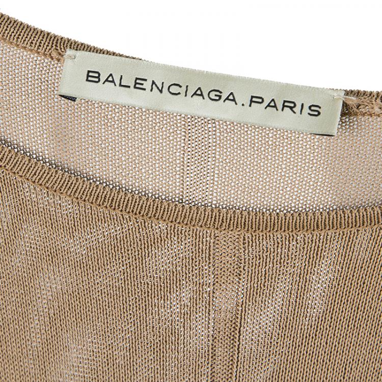 Pre Owned Balenciaga Colorblock Sleeveless Dress M