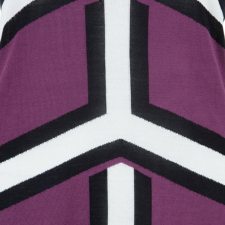 Pre Owned Balenciaga Geometrical Print Dress M