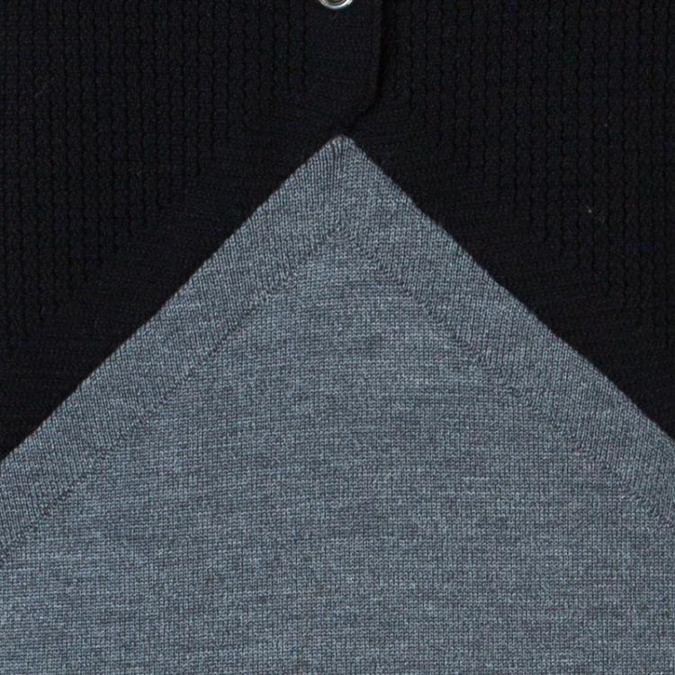 Pre Owned Balenciaga Colorblock Sweater Dress M