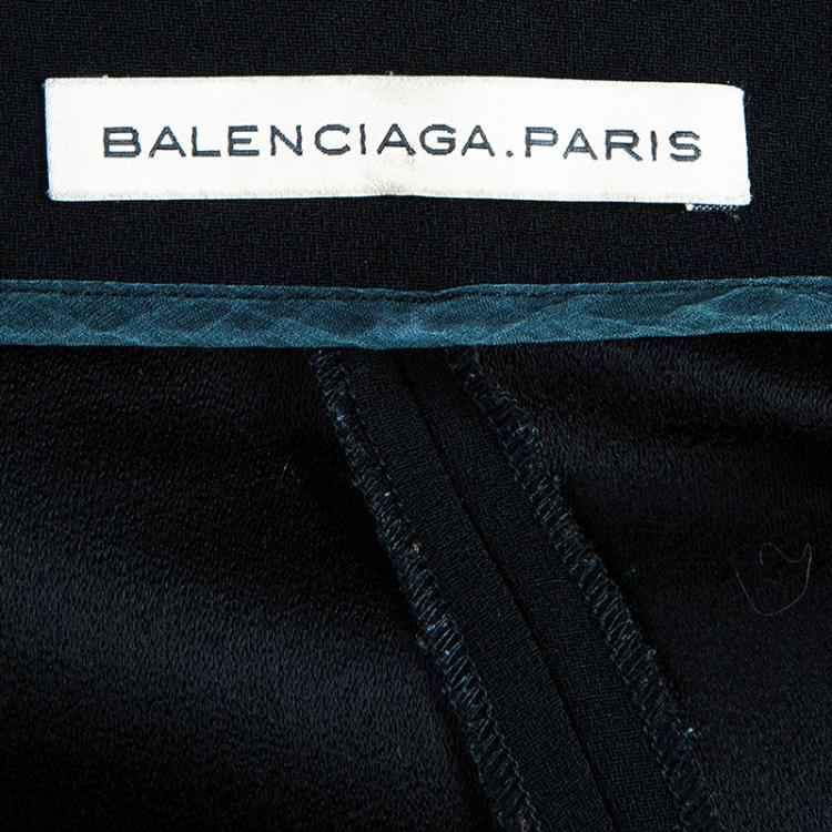 Pre Owned Balenciaga Black Tailored Trousers S