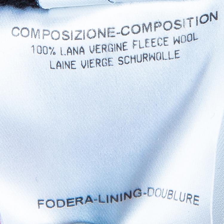 Pre Owned Balenciaga Black Wool Knee Length Dress M