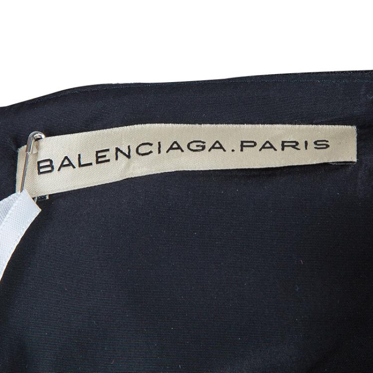 Pre Owned Balenciaga Black Bodycon Sleeveless Dress M