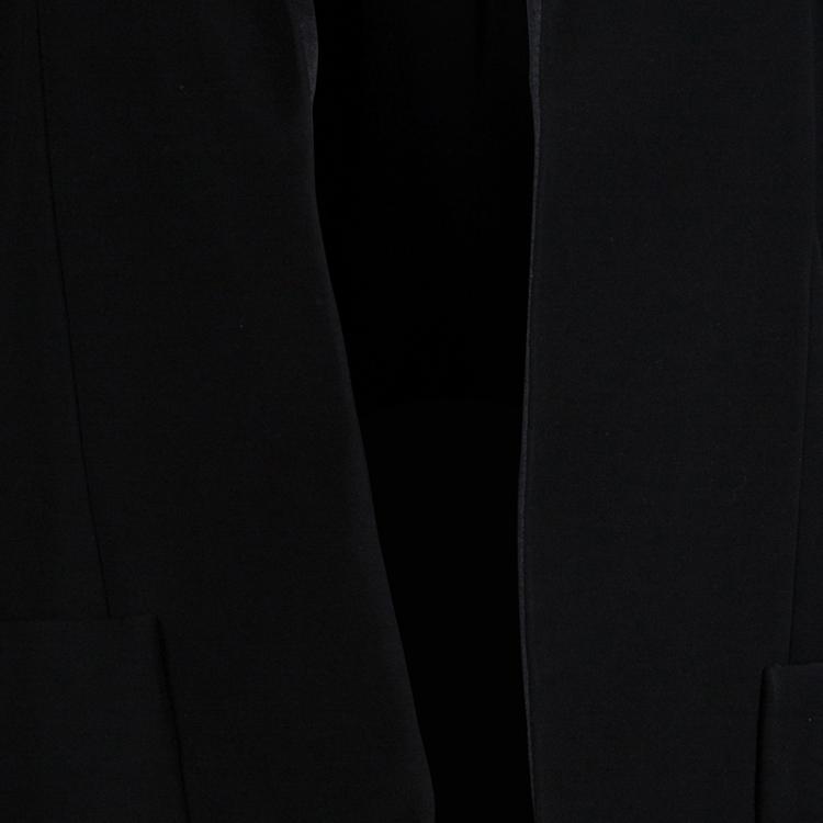 Pre Owned Balenciaga Black Notched Collar Tailored Blazer L