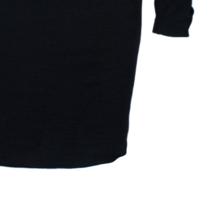 Pre Owned Balenciaga Black Shoulder Draped Dress S