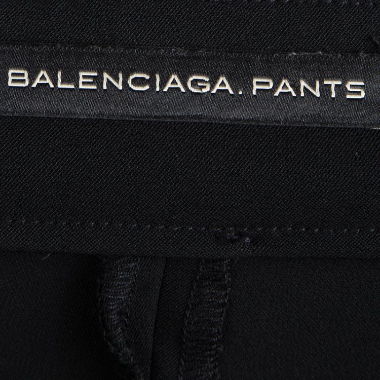 Pre Owned Balenciaga Black Tailored Pants S