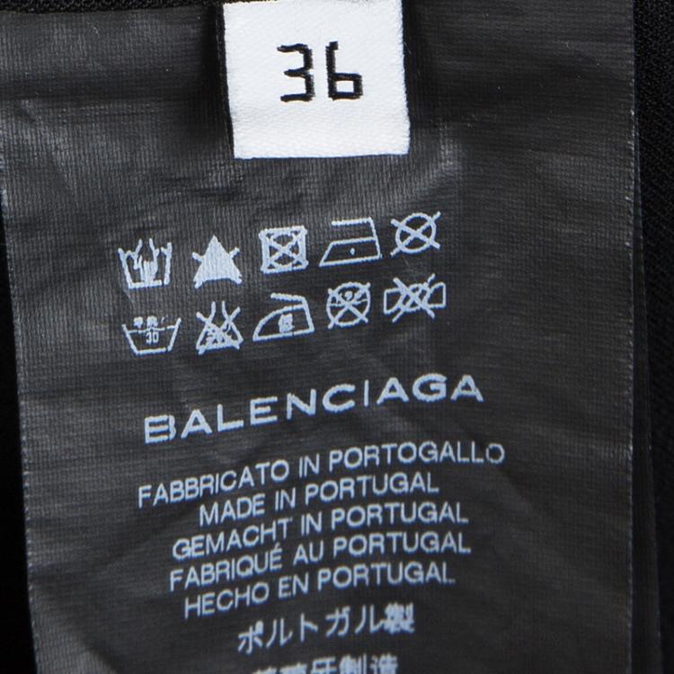 Pre Owned Balenciaga Black Tailored Pants S