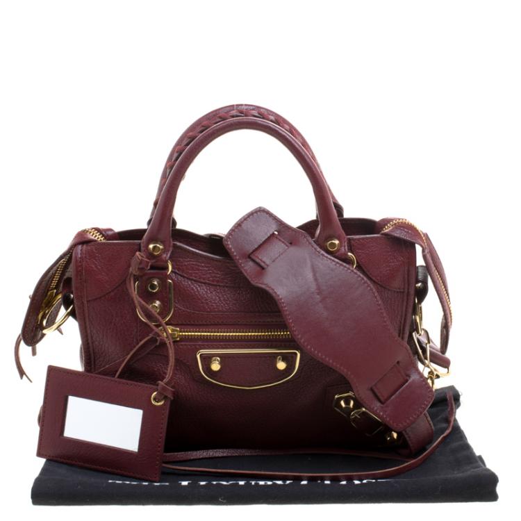 balenciaga bag maroon