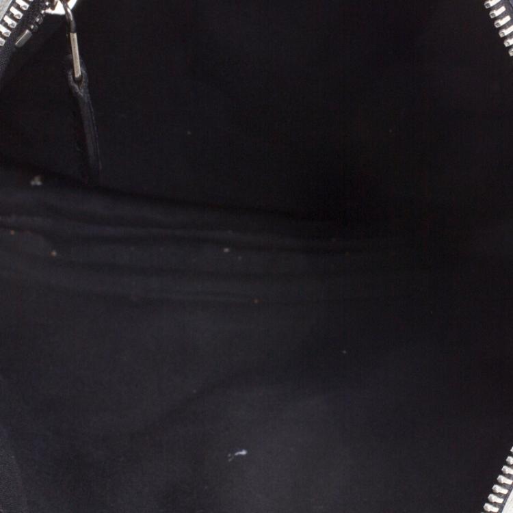 Pre Owned Balenciaga Black Leather GSH Flat Clutch