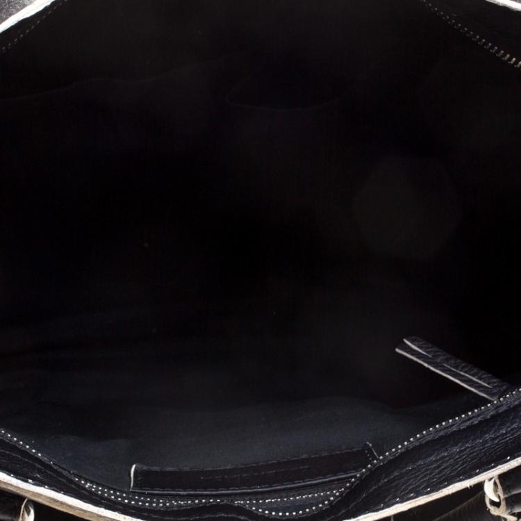 Pre Owned Balenciaga Black Leather Classic Highlight City Tote