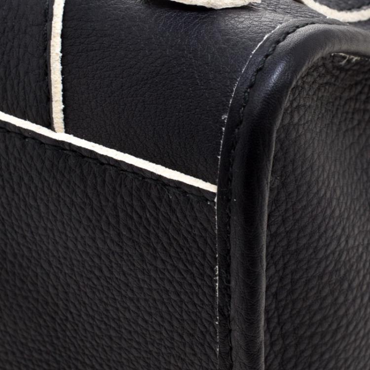 Pre Owned Balenciaga Black Leather Classic Highlight City Tote