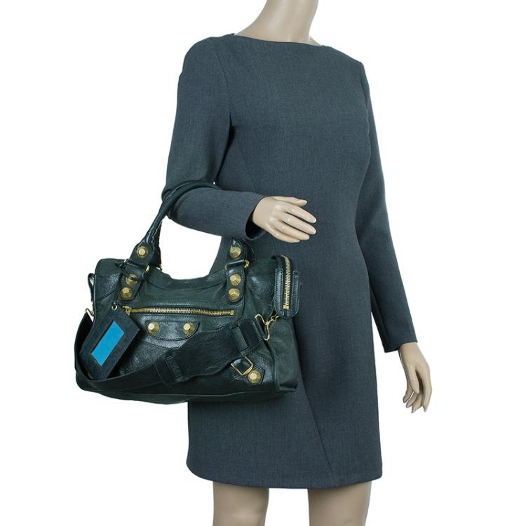 BALENCIAGA Neo classic city mini bag in leather  Green  Balenciaga  crossbody bags 638524 15Y4Y online on GIGLIOCOM