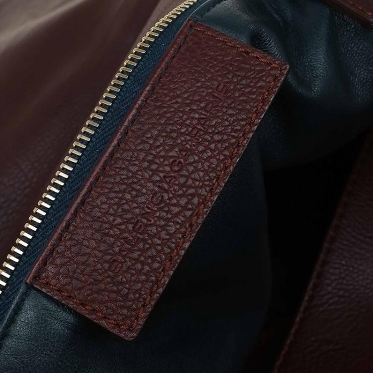 Pre Owned Balenciaga Brown Leather Tube Clasp Top Handle Bag