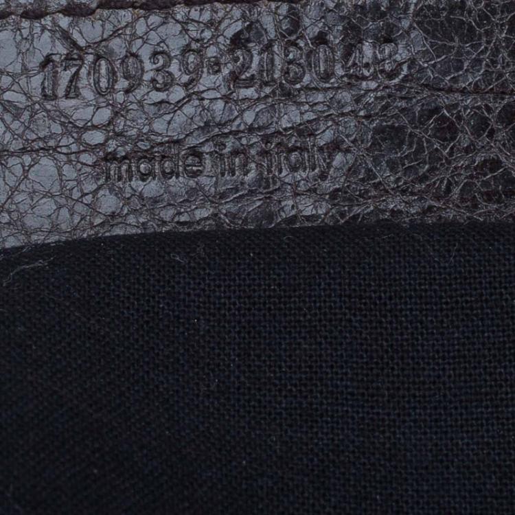 Pre Owned Balenciaga Brown Leather Jumbo Cruise Hobo