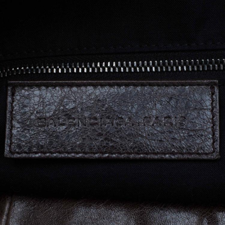 Pre Owned Balenciaga Brown Leather Jumbo Cruise Hobo