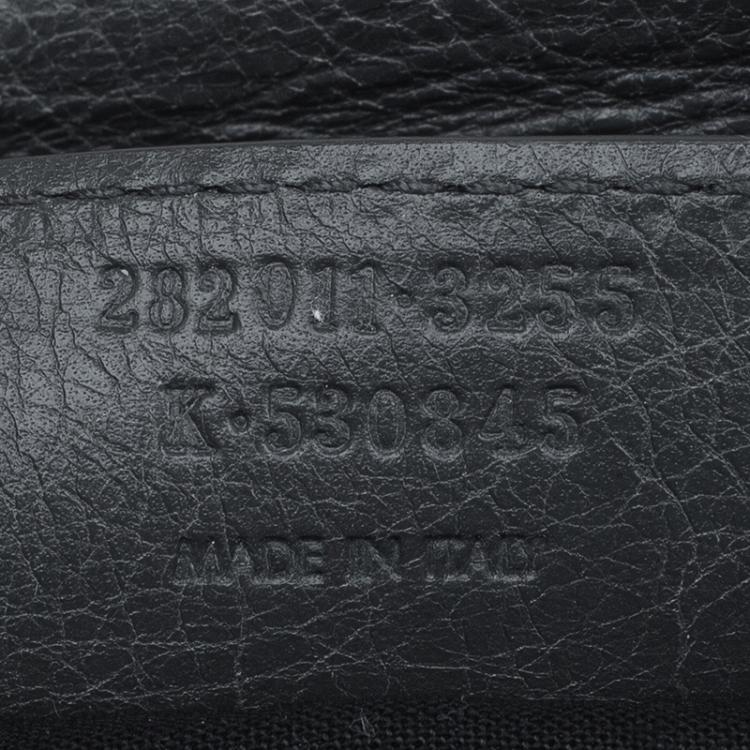 Pre Owned Balenciaga Grey Leather Silver hardware Envelope Clutch