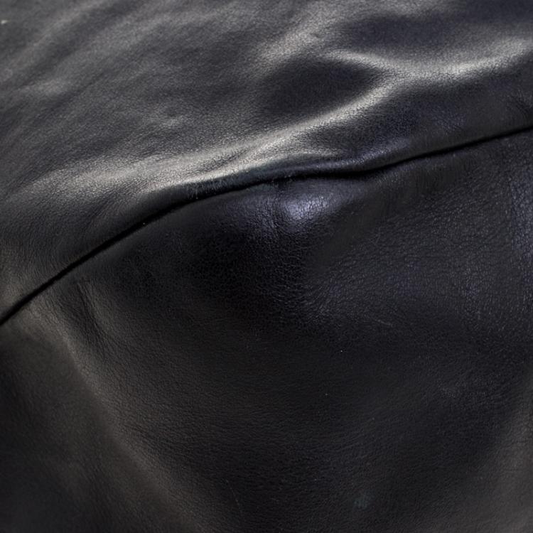 Pre Owned Bally Black Leather Shopper Tote