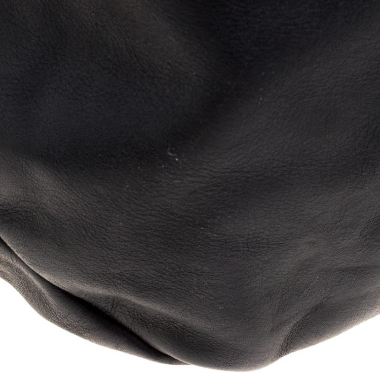 Pre Owned Bally Black Leather Shopper Tote
