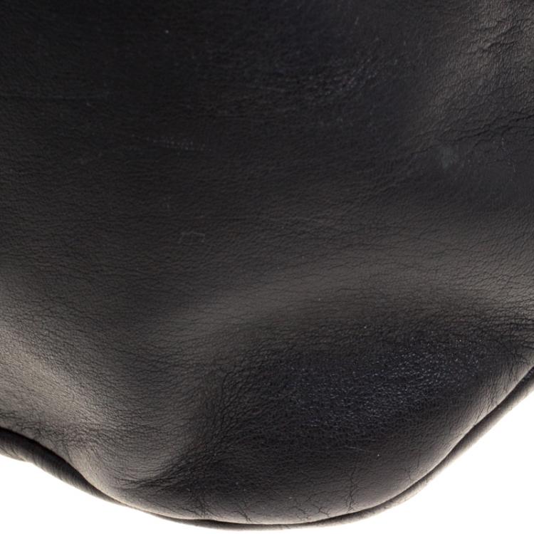 Pre Owned Bally Black Leather Shopper Tote