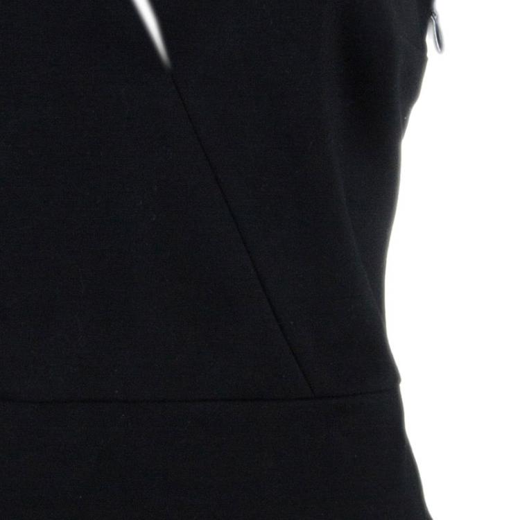 Pre Owned Balmain Black One Shoulder Fitted Dress L