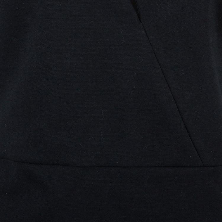 Pre Owned Balmain Black One Shoulder Fitted Dress L