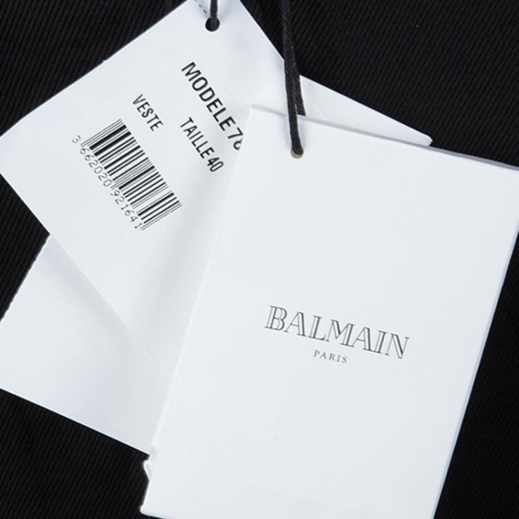 مملوكة مسبقًا Balmain Mustard Yellow Double-Breasted Wool Blazer M