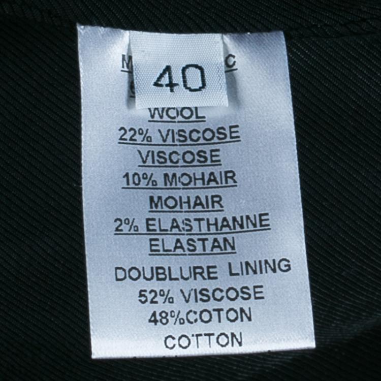 Pre Owned Balmain Black Single Breasted Blazer M 