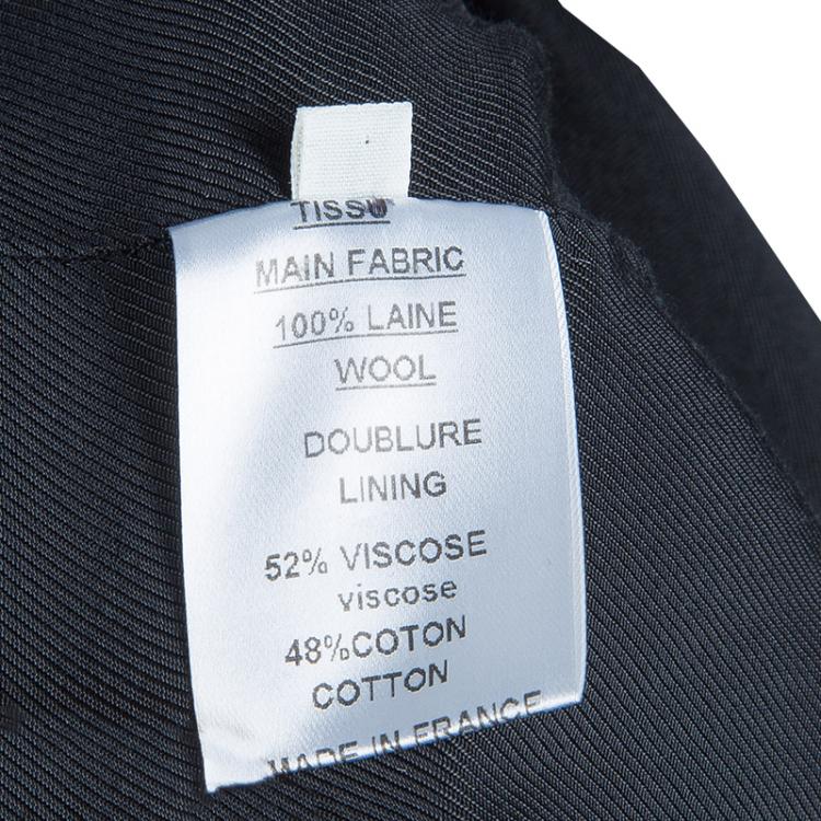 Pre Owned Balmain Black Embellished Motif Wool Blazer S