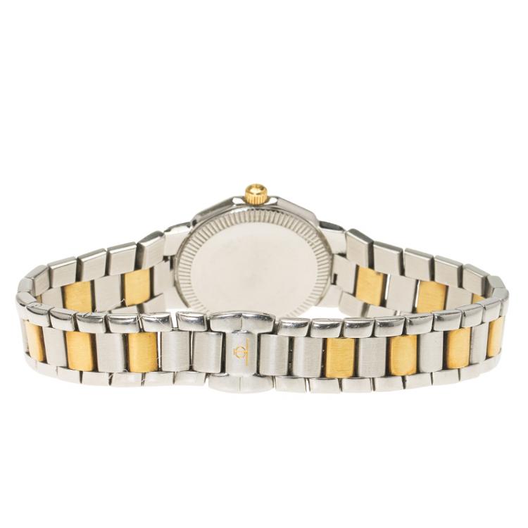 Pre Owned Baume & Mercier Mother of Pearl Stainless Steel Riviera Women's Wristwatch 25MM