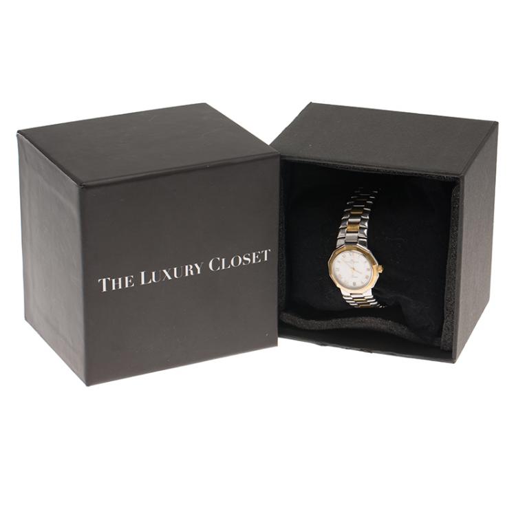 Pre Owned Baume & Mercier Mother of Pearl Stainless Steel Riviera Women's Wristwatch 25MM
