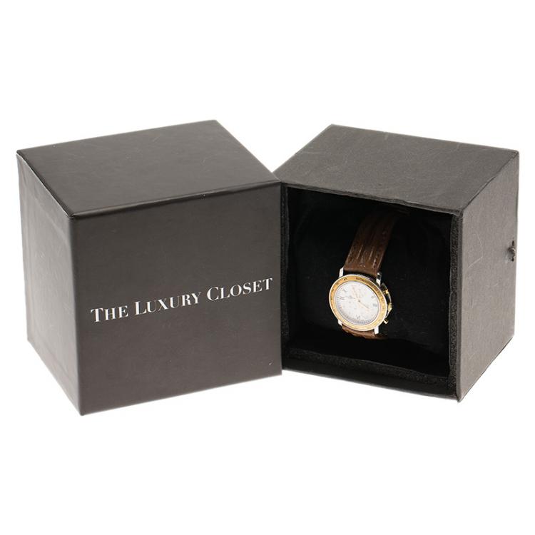 Pre Owned Baume & Mercier White Stainless Steel Classic Women's Wristwatch 28MM