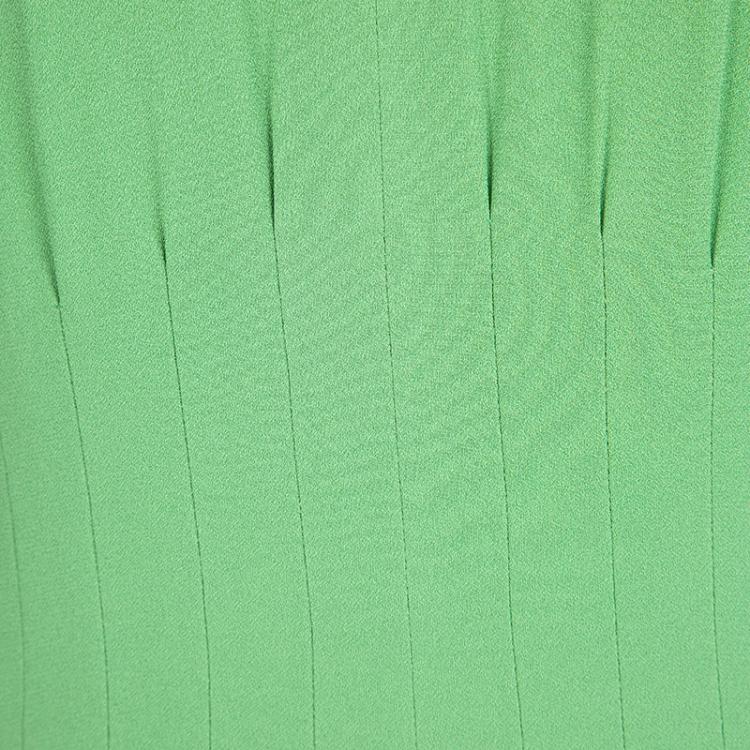 Pre Owned Boss By Hugo Boss Green Sleeveless V-Neck Dallisia Dress M