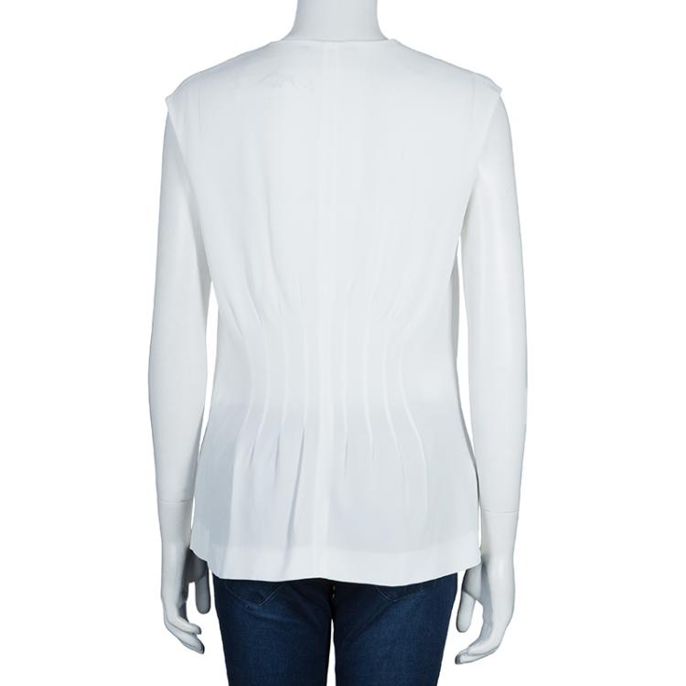 Pre Owned Boss by Hugo Boss White Blouse M