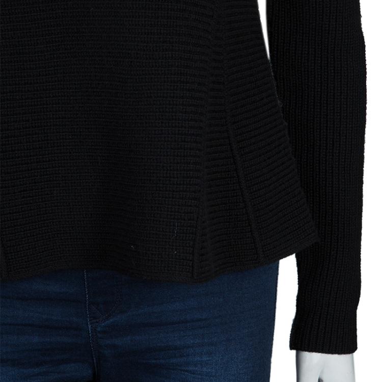 Pre Owned Boss by Hugo Boss Black Wool Sweater M