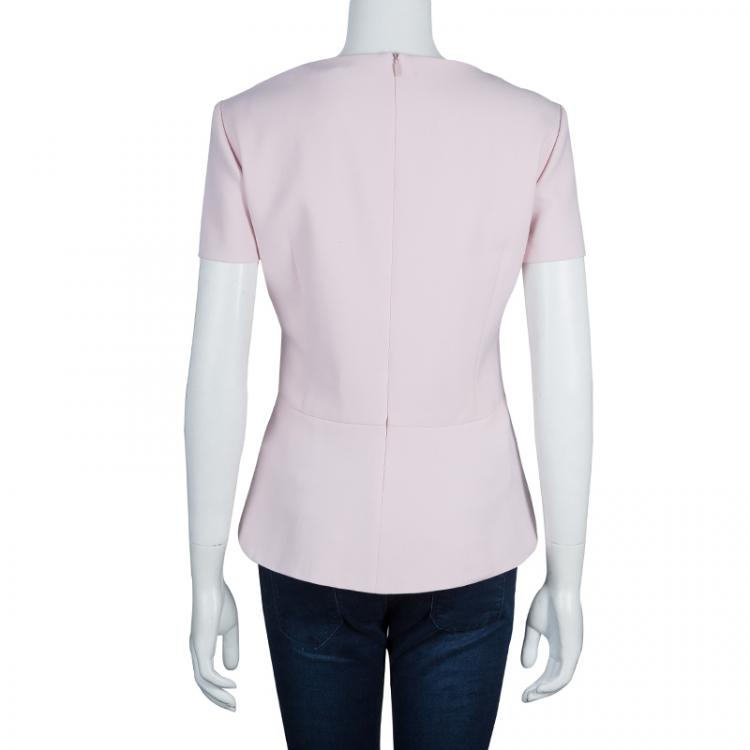 Pre Owned Boss by Hugo Boss Pink Short Sleeve Top L