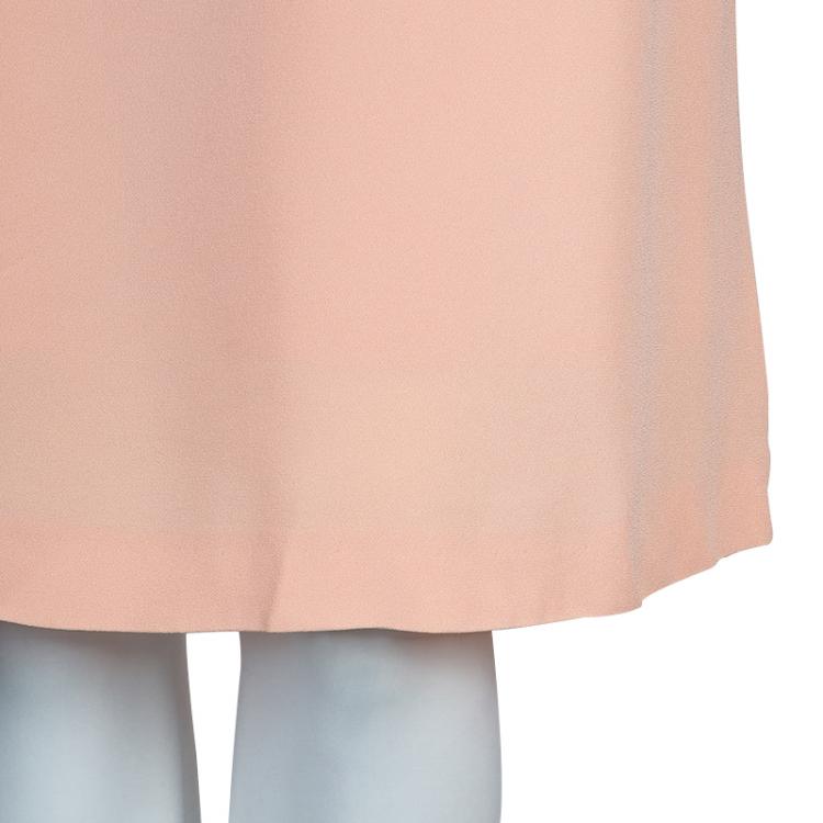 Pre Owned Boss by Hugo Boss Pink Ruffle Detail Dress S