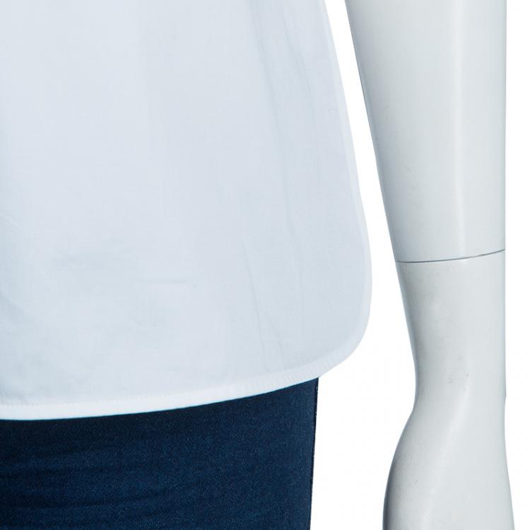 Pre Owned Boss by Hugo Boss White Sleeveless Top S