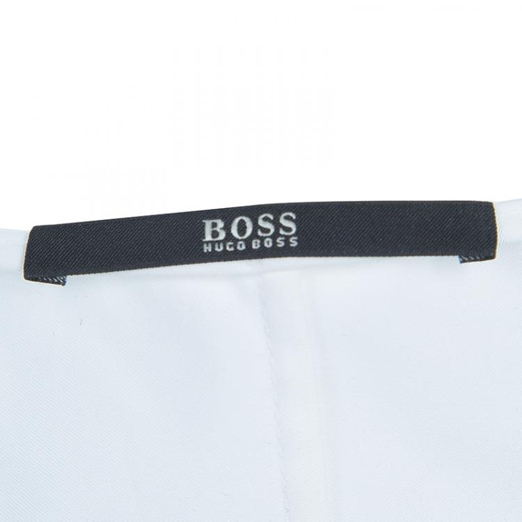 Pre Owned Boss by Hugo Boss White Sleeveless Top S