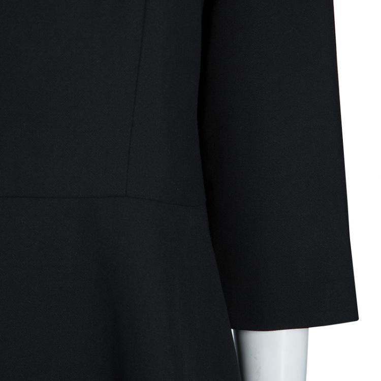 Pre Owned Boss By Hugo Boss Black Peplum Top L