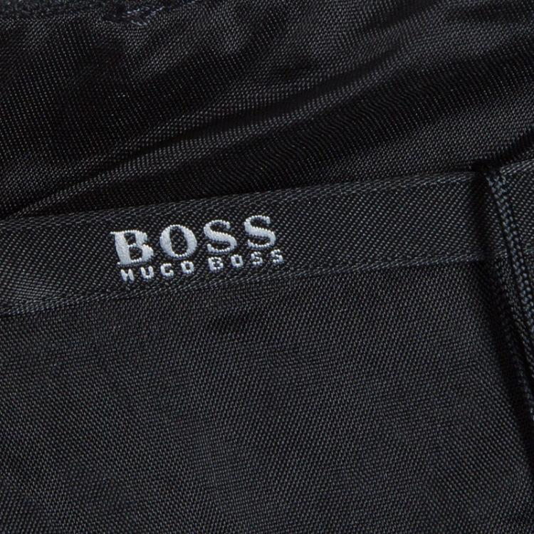 Pre Owned Boss By Hugo Boss Black Peplum Top L