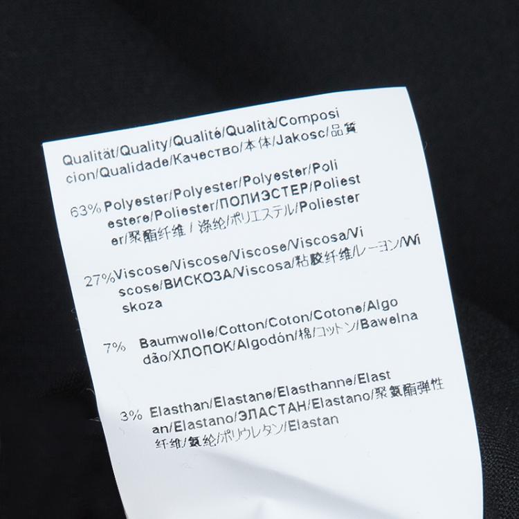 Pre Owned Boss By Hugo Boss Black Peplum Top L